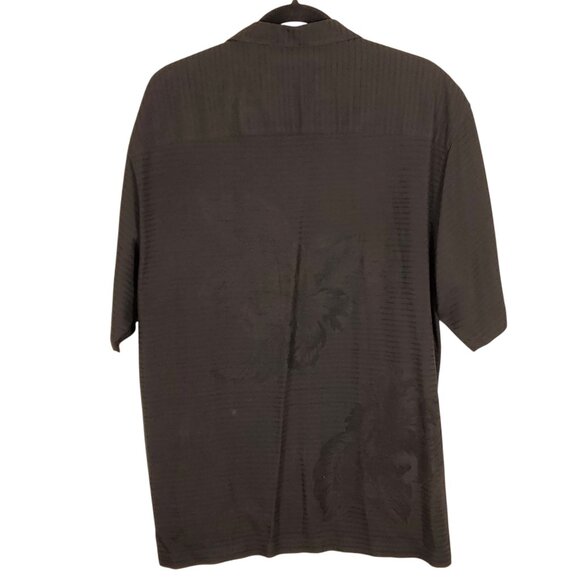 Tommy Bahama Mens 100% Silk Shirt XL Black Hibiscus Floral Tropical Relaxed Fit - Picture 14 of 16